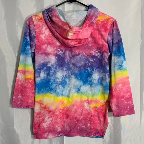 Girls Unicorn Hoodie - Pink & Multicolor - Picture 2 of 4